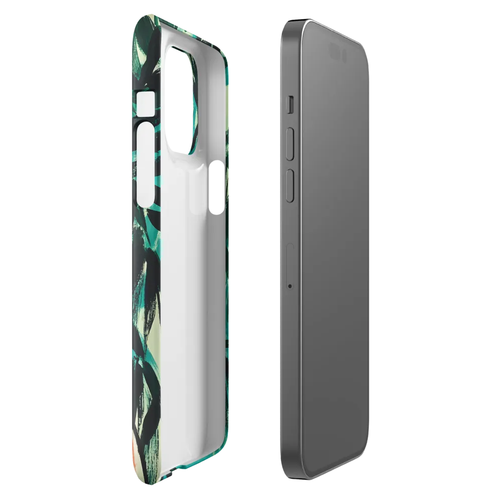 Curious Giraffe in Lush Greenery | Phone Case |  14 Pro Max | Snap Case | Glossy