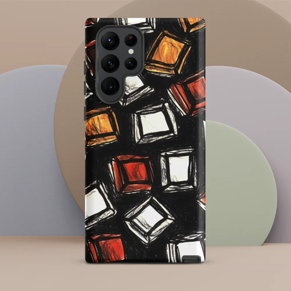 Reflections in Geometric Form | Phone Case |  S22 Ultra | Tough Case | Matte