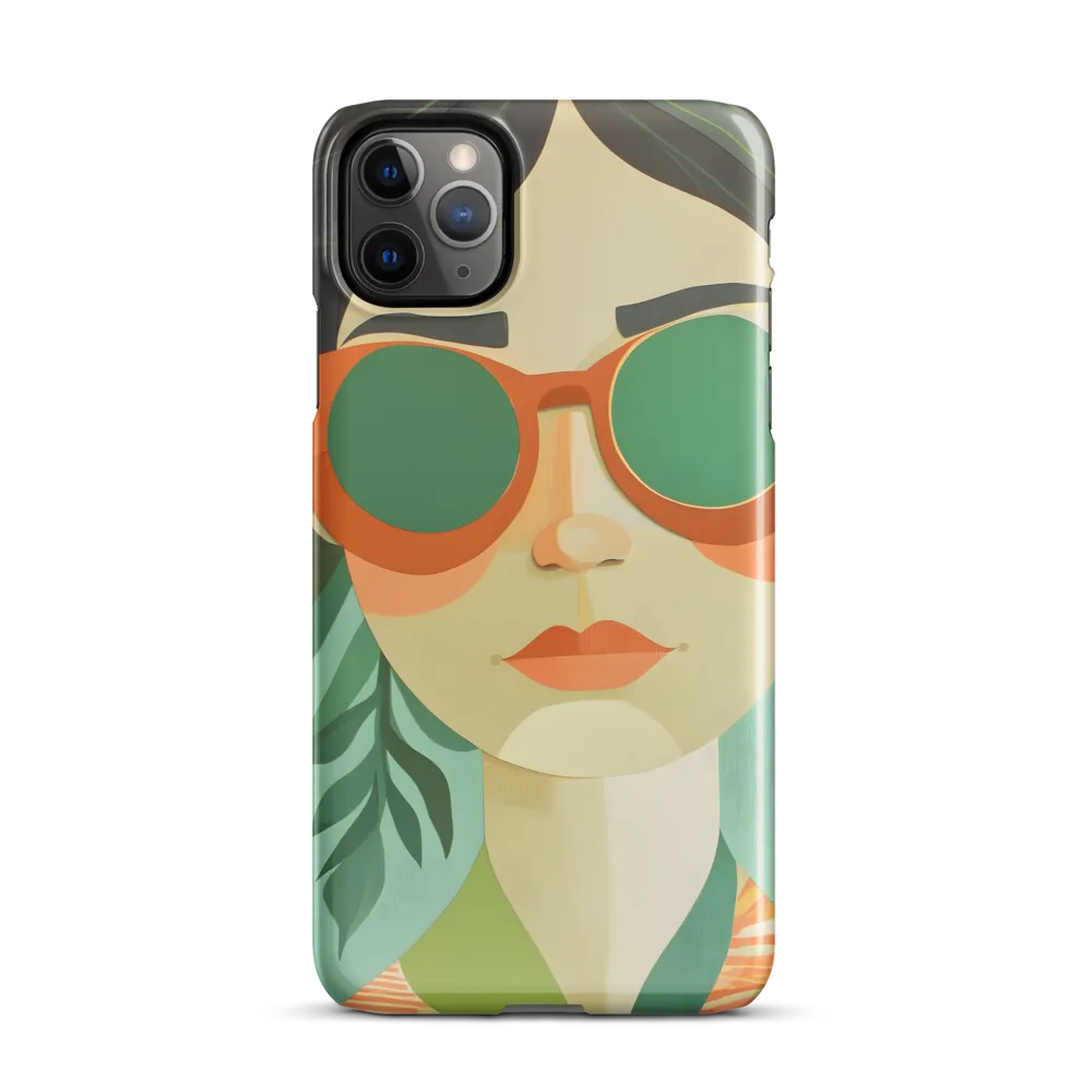 Bold Serenity: A Modern Portrait | Phone Case |  11 Pro Max | Snap Case | Glossy