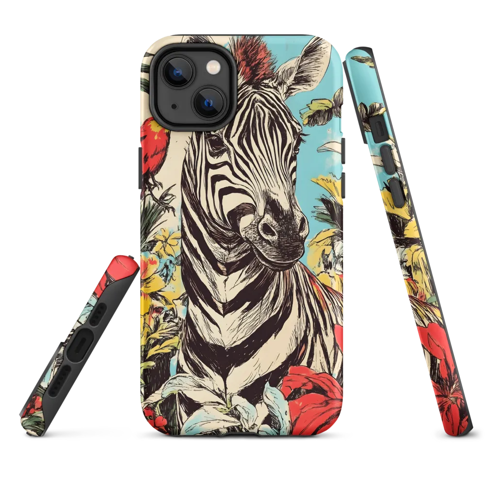 Zebra in Tropical Reverie