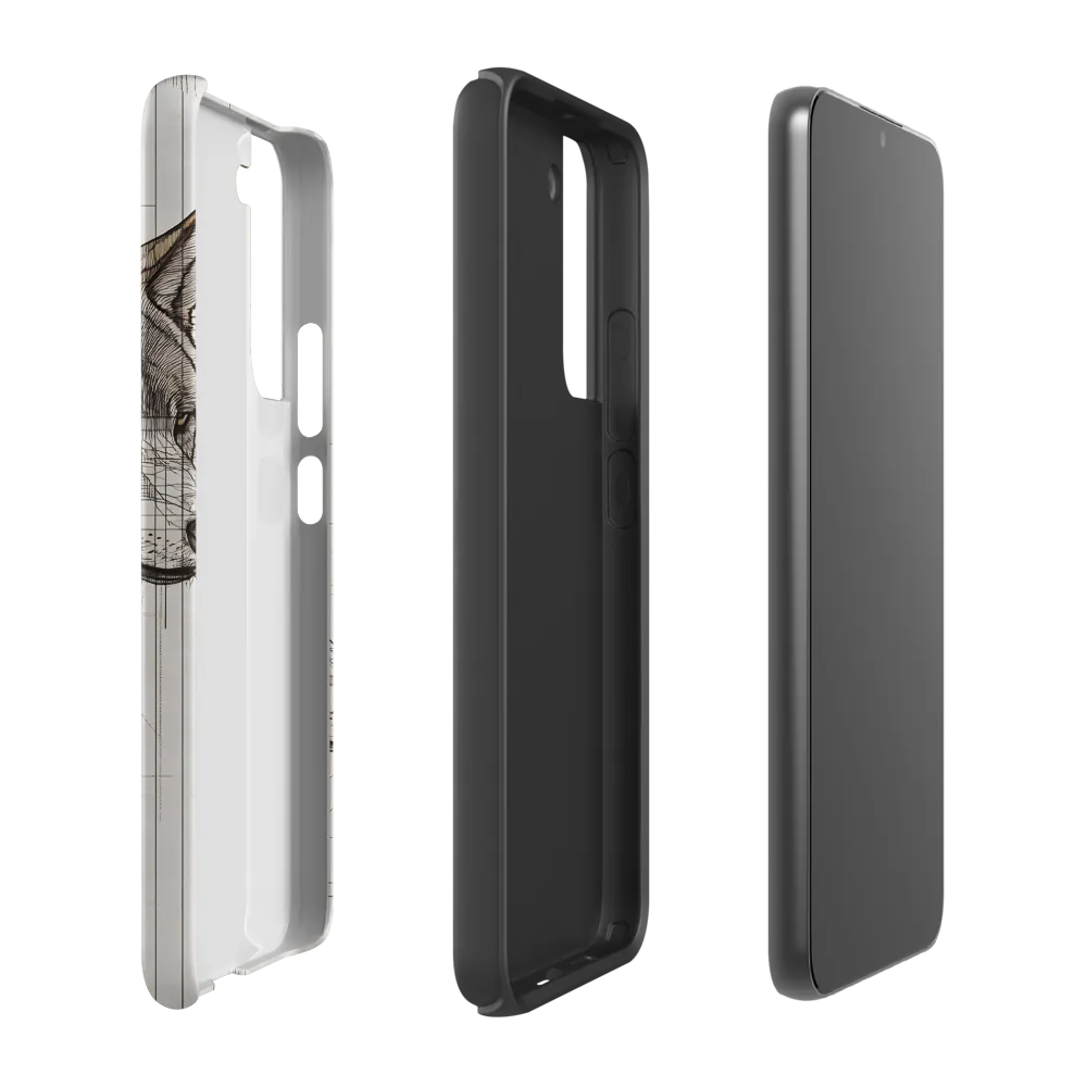 Geometric Harmony: The Essence of Wolves | Phone Case |  S22 Plus | Tough Case | Matte