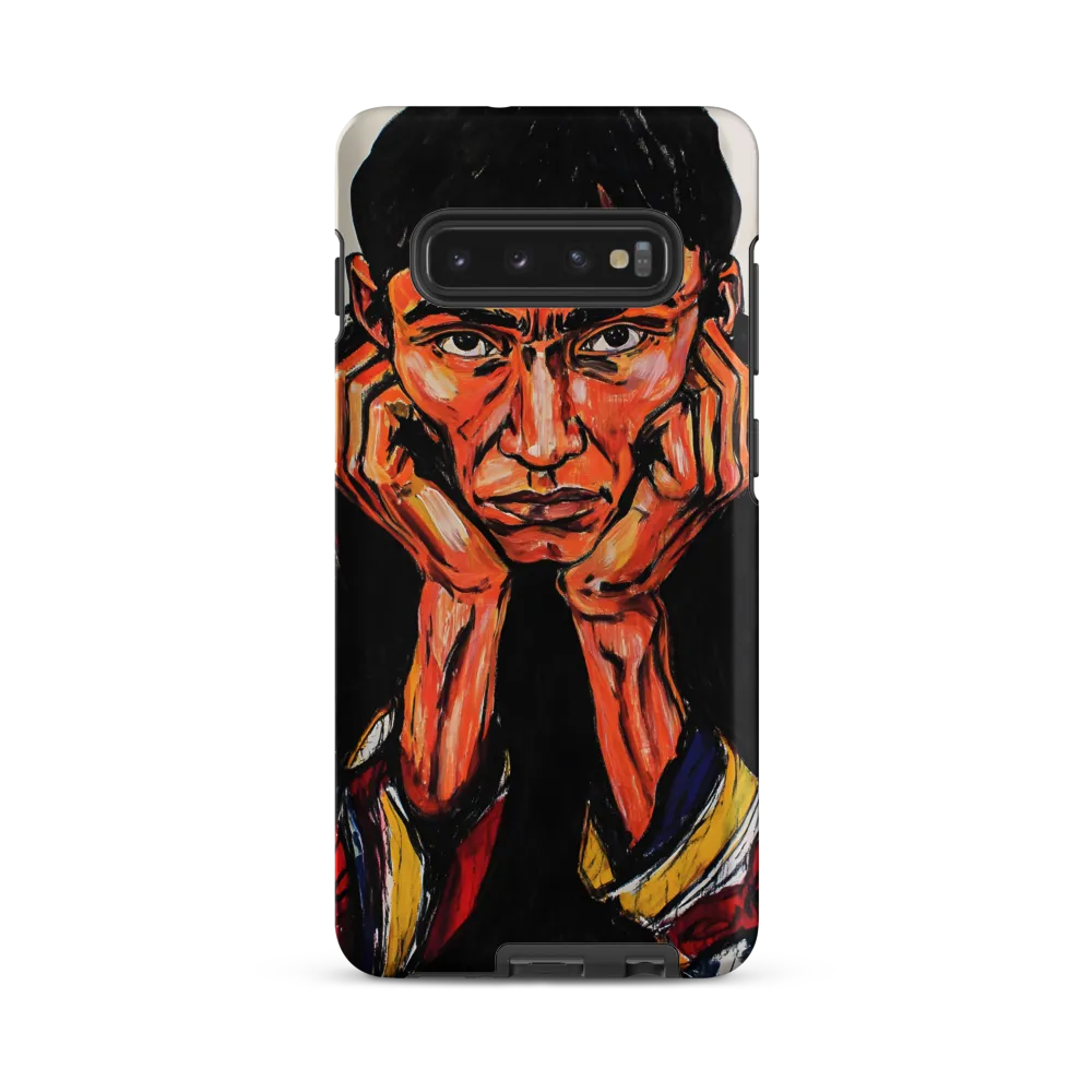 Contemplative Intensity: An Expressionist Portrait