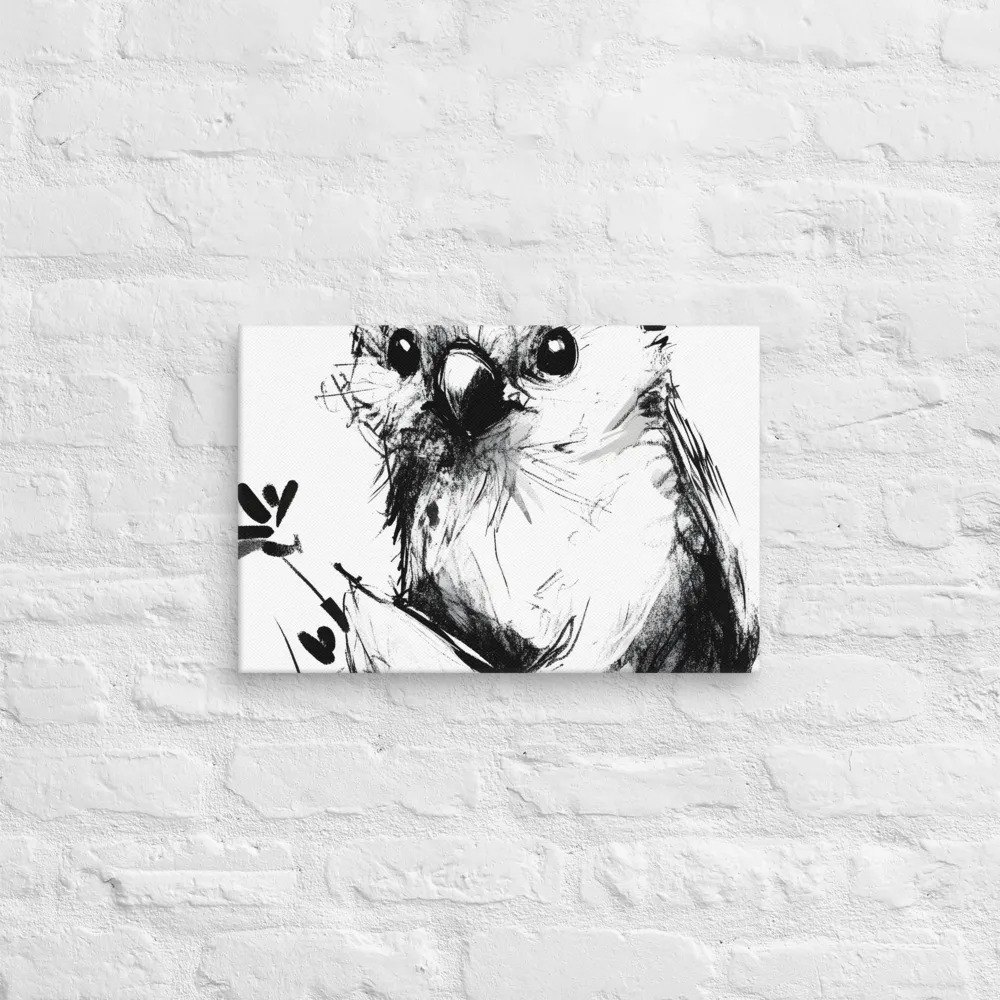 Whimsical Koala in Ink | Canvas | 12″×18″