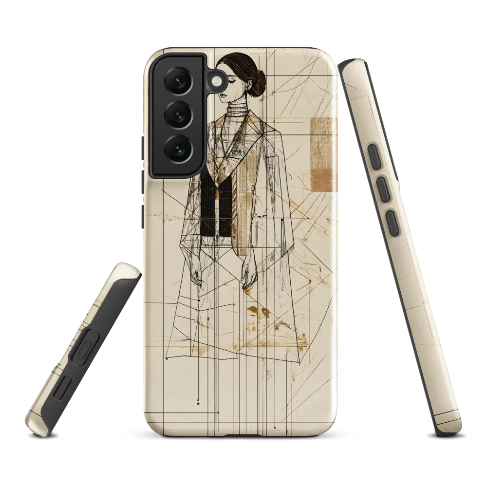 Elegance in Lines | Phone Case |  S22 Plus | Tough Case | Glossy