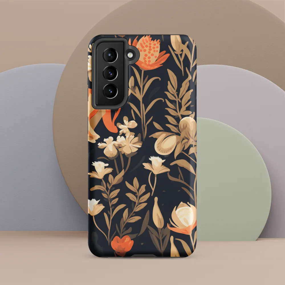 Floral Harmony: A Dance in the Dark