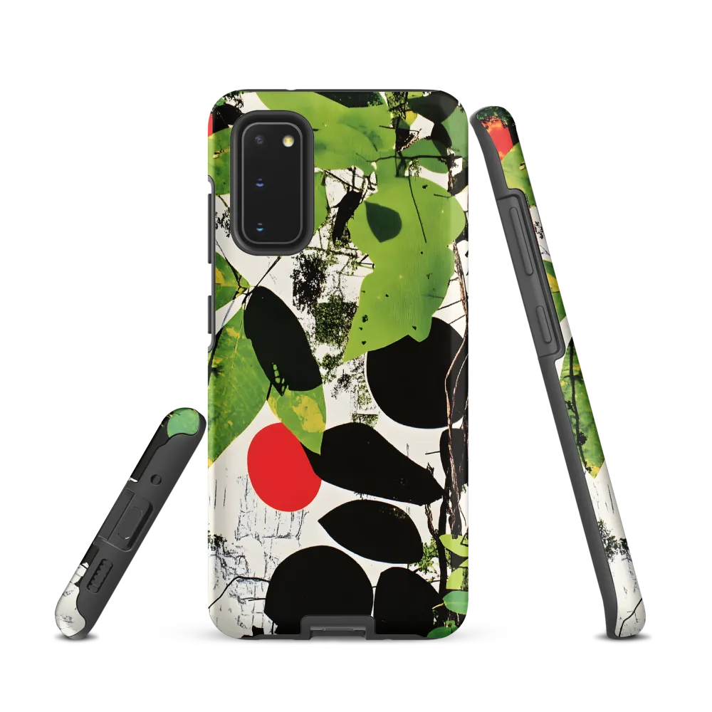 Nature's Geometry: A Contemporary Collage | Phone Case |  S20 | Tough Case | Matte