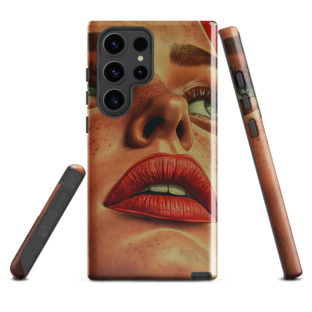 Red Intensity: A Portrait of Elegance