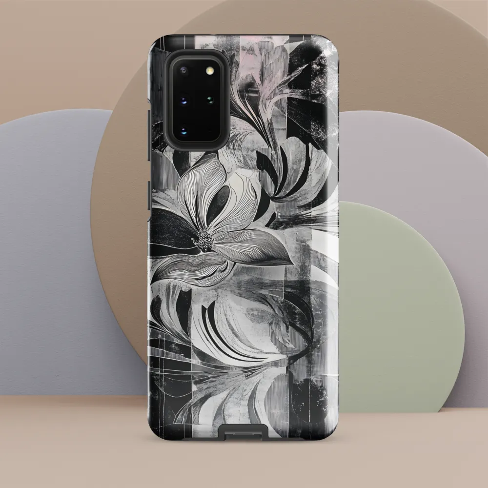 Floral Fusion in Monochrome