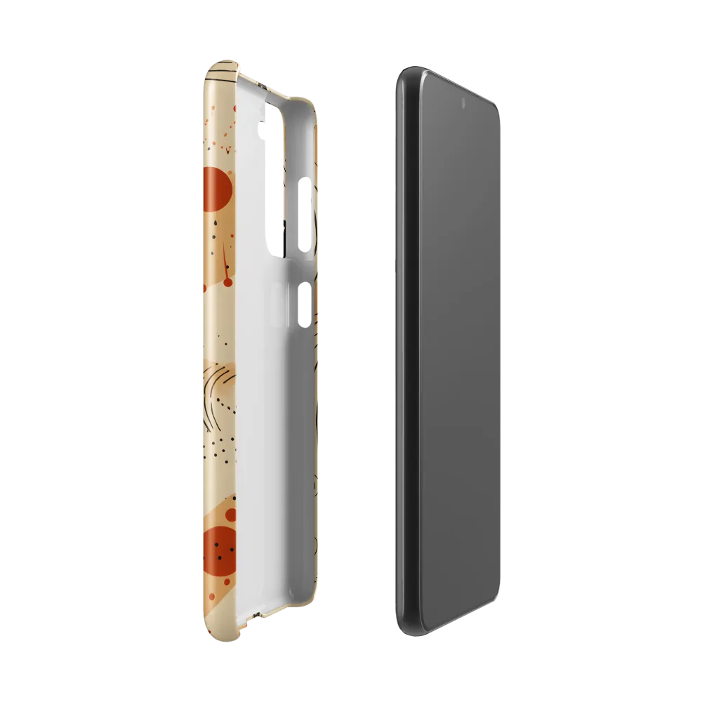 Playful Patterns in Earth Tones | Phone Case |  S21 | Snap Case | Glossy