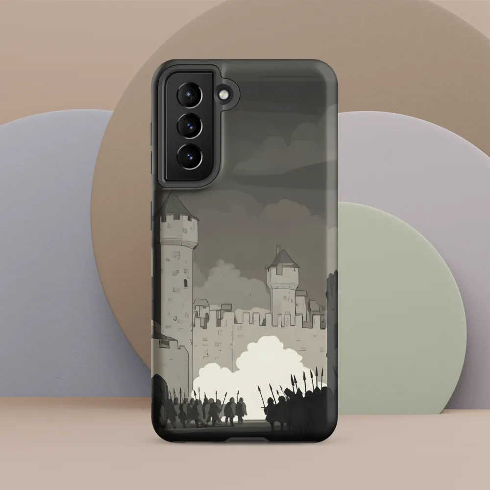 March of Valor: A Medieval Assembly | Phone Case |  S21 | Tough Case | Matte
