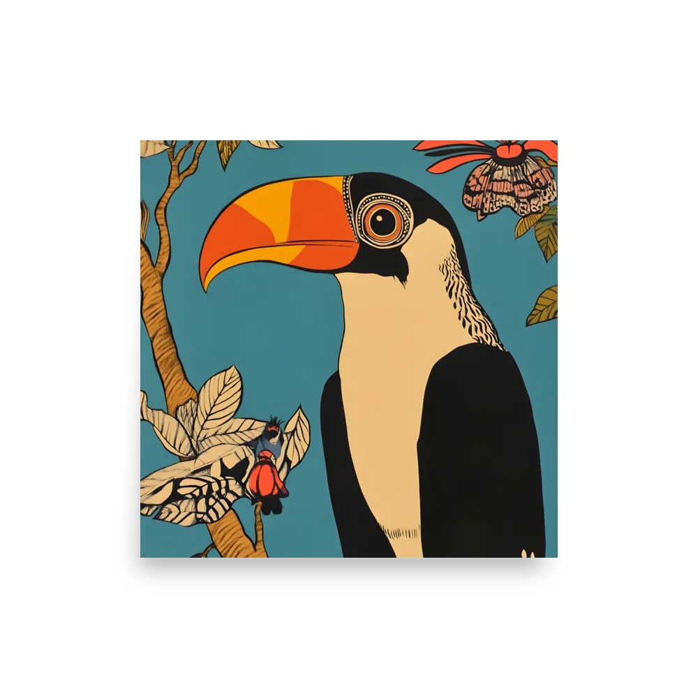 Tropical Majesty: The Toucan at Rest | Poster | 12″×12″