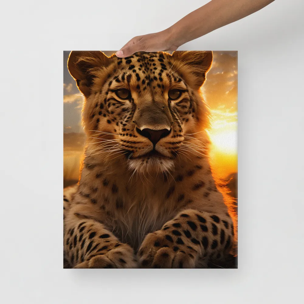 Regal Presence: The Leopard at Sunset