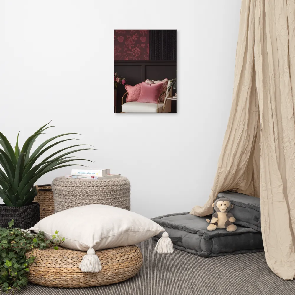 Elegance in Contrast: A Modern Interior Design | Canvas | 18″×24″