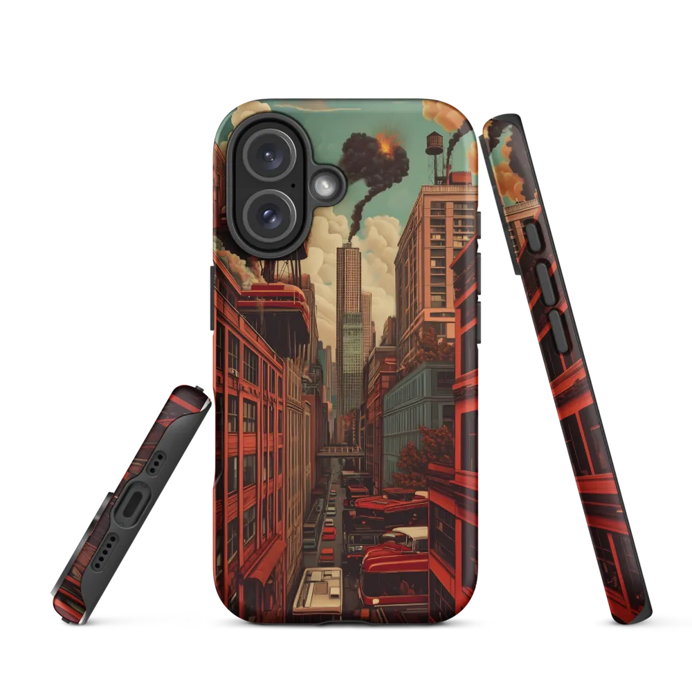 Urban Chaos: A Surreal Exploration | Phone Case