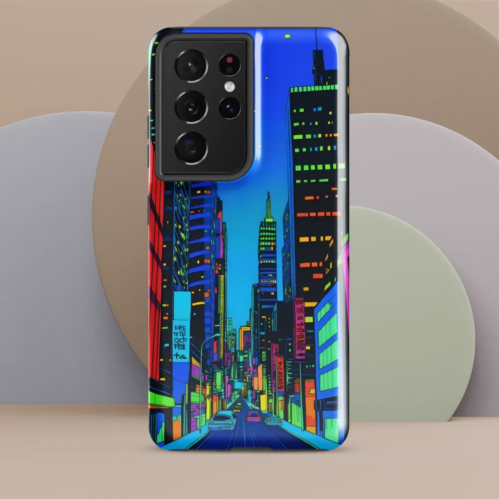 Neon Dreamscape: A Futuristic City at Dusk