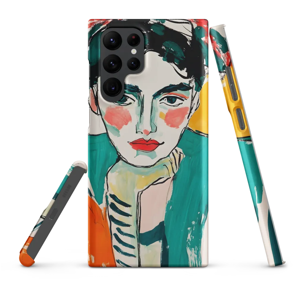 Contemplative Portrait in Bold Hues