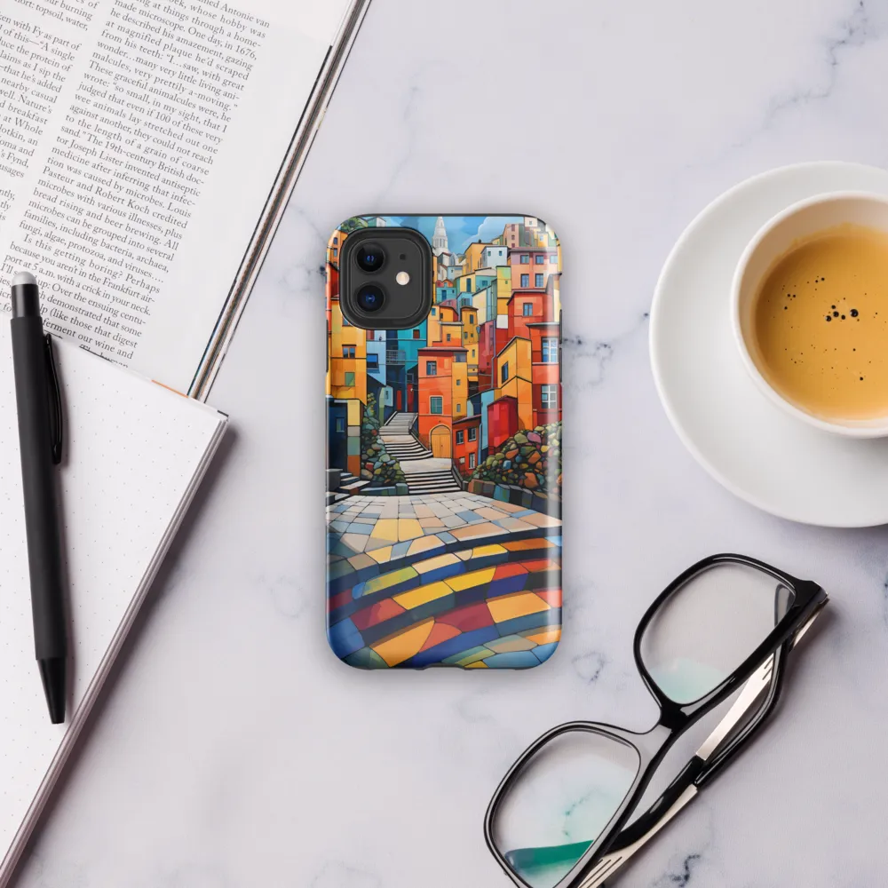 Vibrant Village: A Cubist Journey
