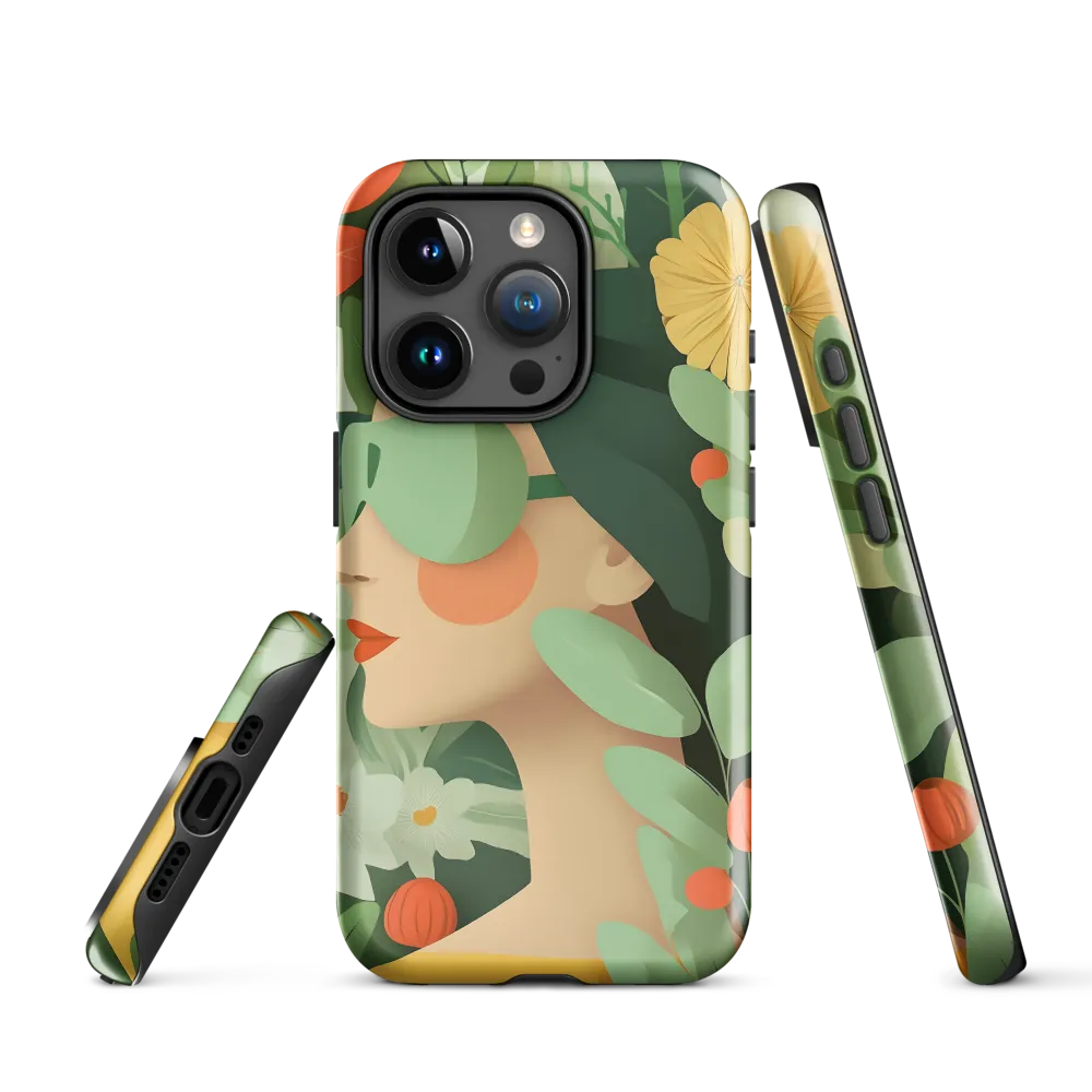 Nature's Serenity: A Modern Portrait | Phone Case |  15 Pro | Tough Case | Glossy