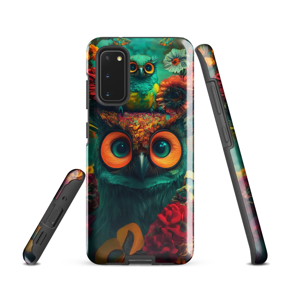 Majestic Harmony: The Floral Owl