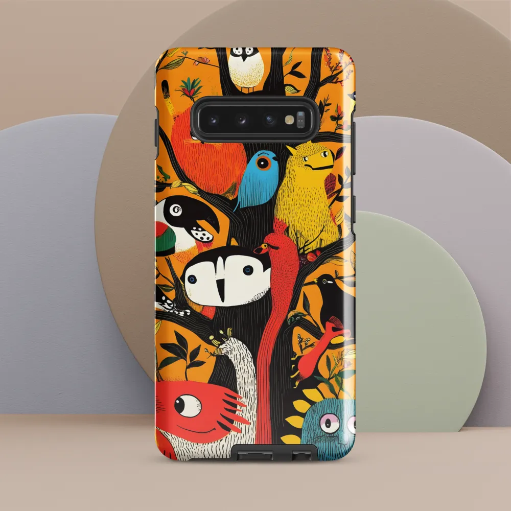 Whimsical Woodland Creatures | Phone Case |  S10 Plus | Tough Case | Glossy