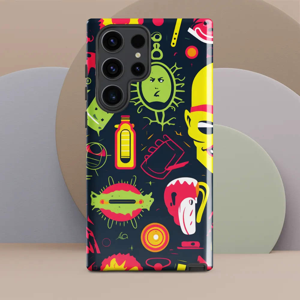 Neon Revelry: A Quirky Exploration of Modern Pop Art