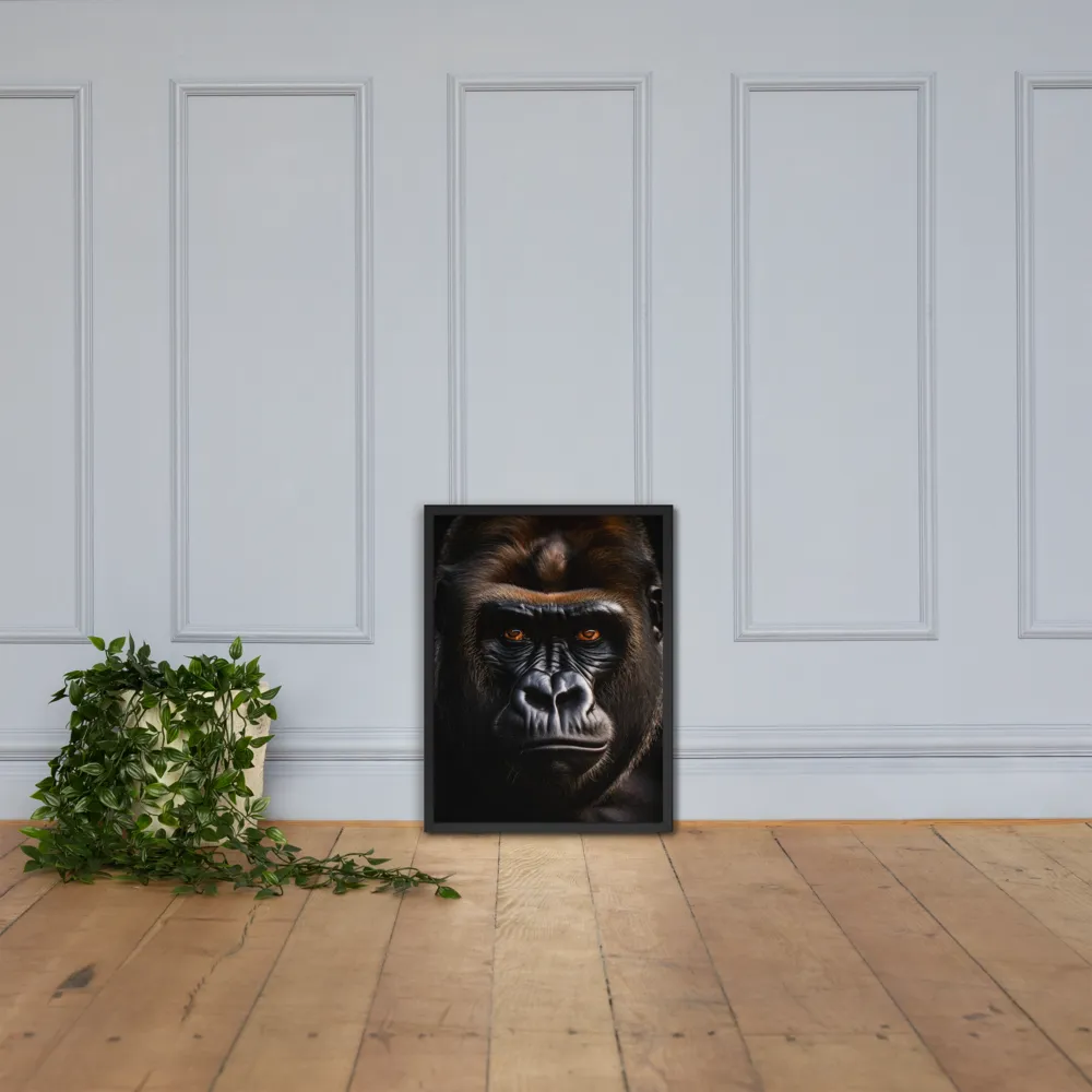 Majestic Gaze | Poster with Black Frame | 18″×24″
