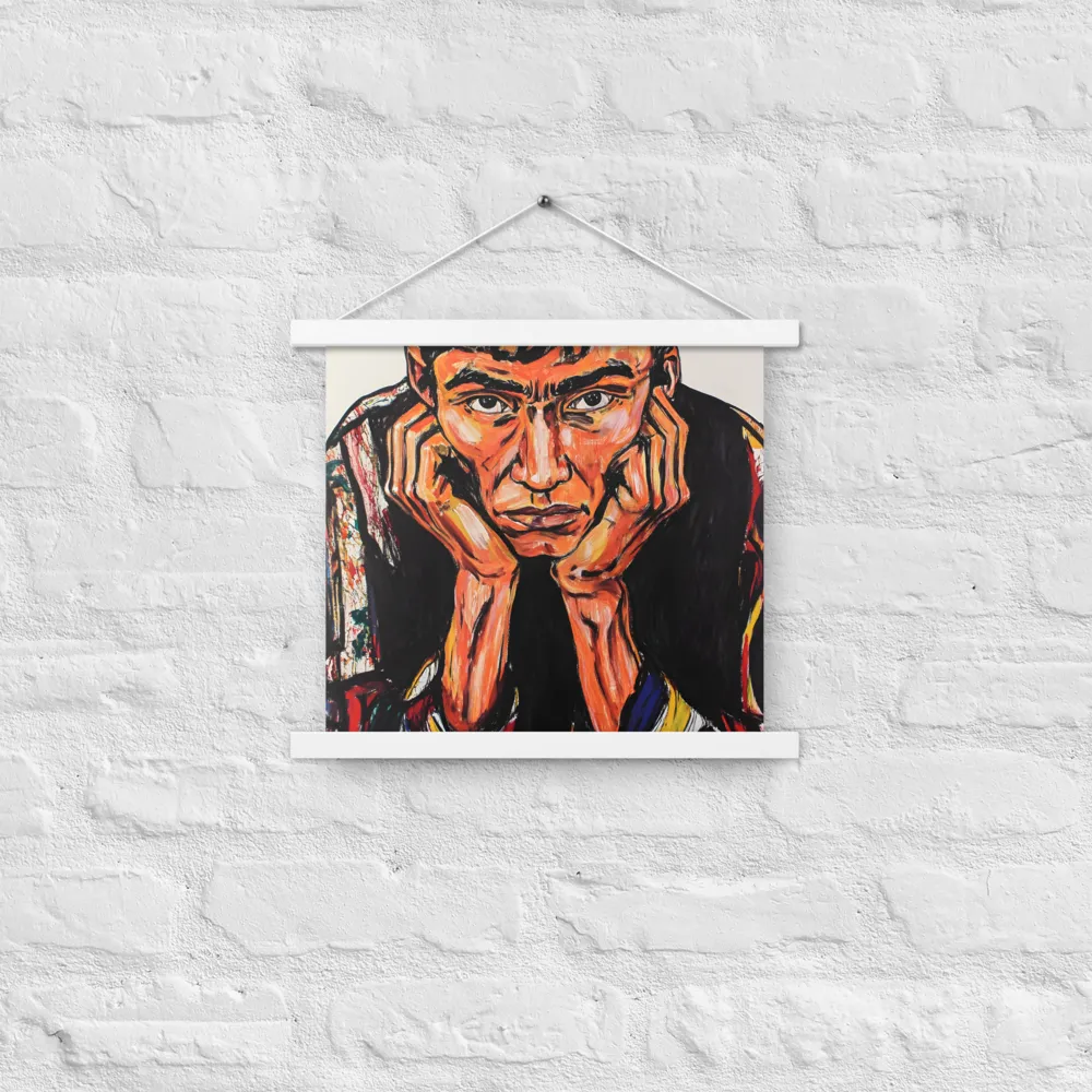 Contemplative Intensity: An Expressionist Portrait