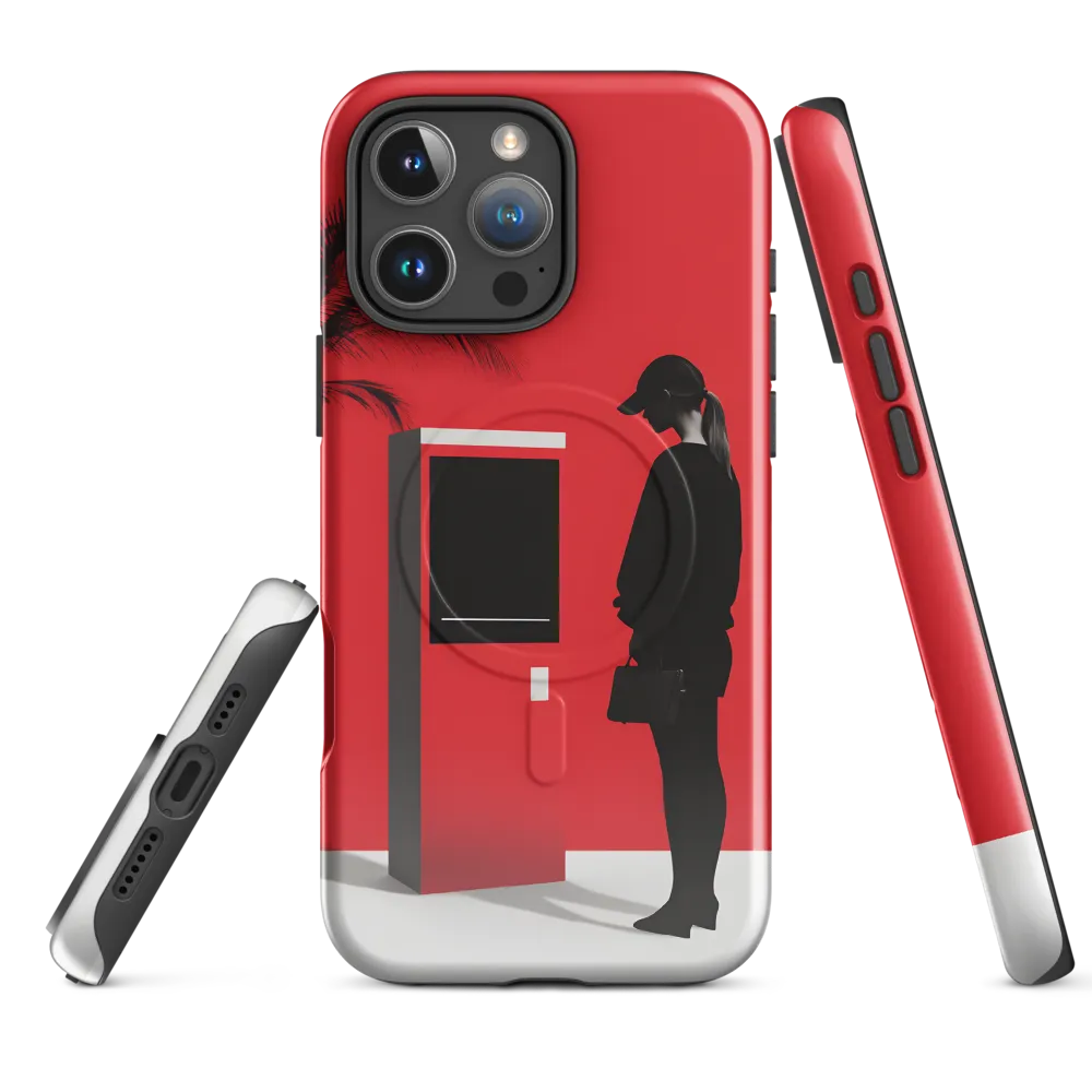 Contemplation in Red | Phone Case |  16 Pro Max | MagSafe® Tough Case | Glossy