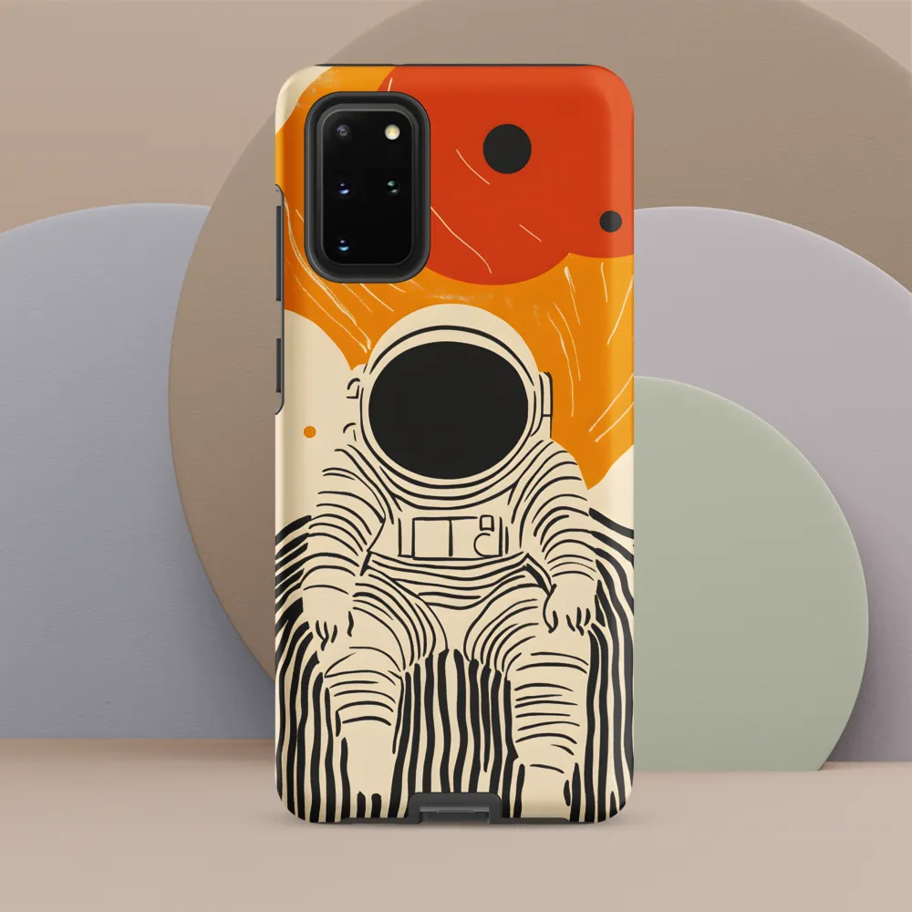 Astronaut in Cosmic Thoughts | Phone Case |  S20 Plus | Tough Case | Matte