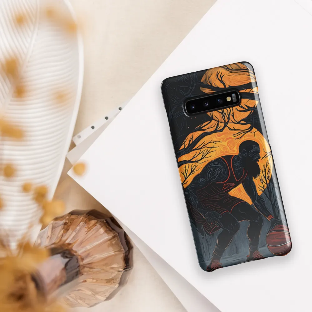 Under the Moonlight: A Basketball Player's Dance | Phone Case |  S10 Plus | Snap Case | Glossy