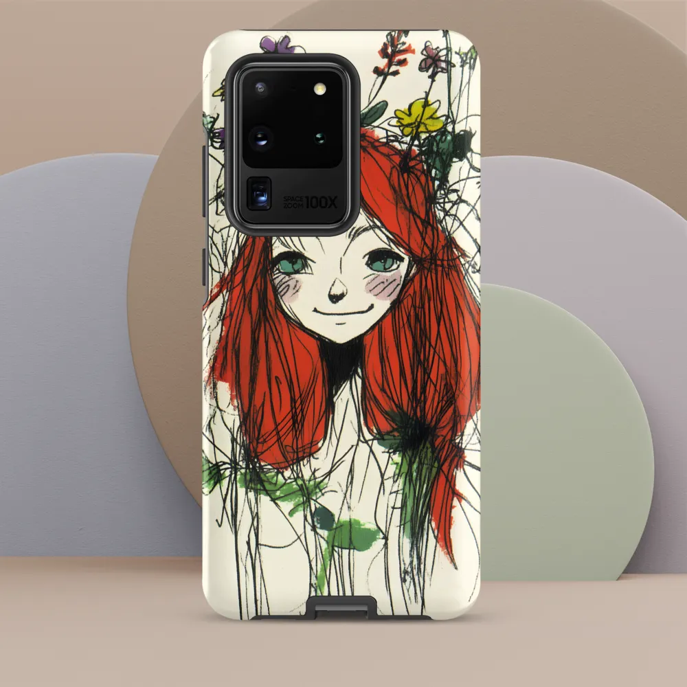 Whimsical Floral Portrait