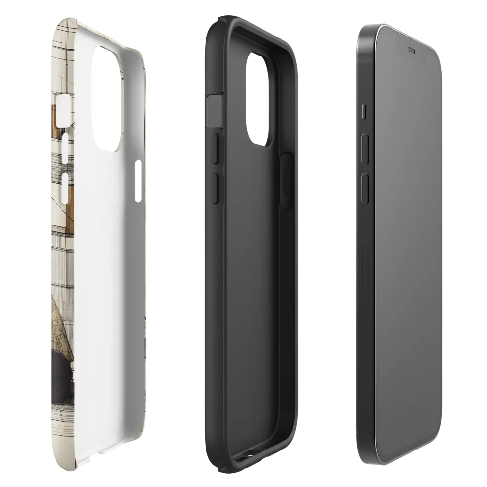 Quiet Reflections in Line | Phone Case |  12 Pro Max | Tough Case | Glossy