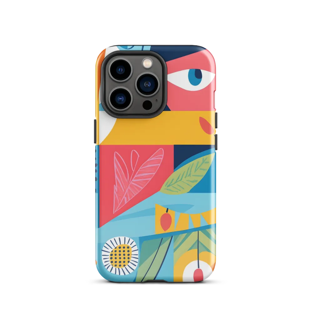 Vibrant Geometric Visage