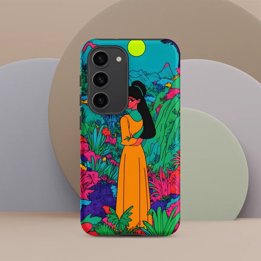 Ethereal Serenity in a Psychedelic Landscape