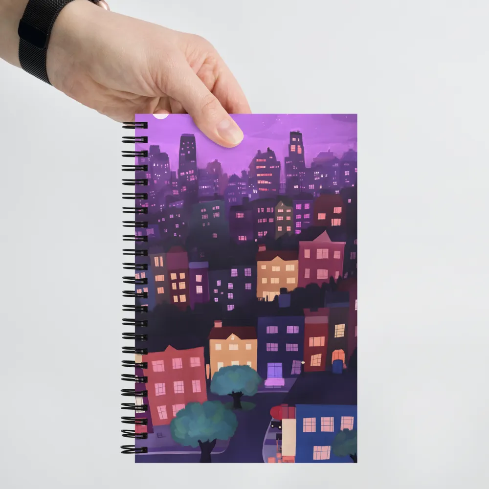 Serene City Nights | Spiral Notebook