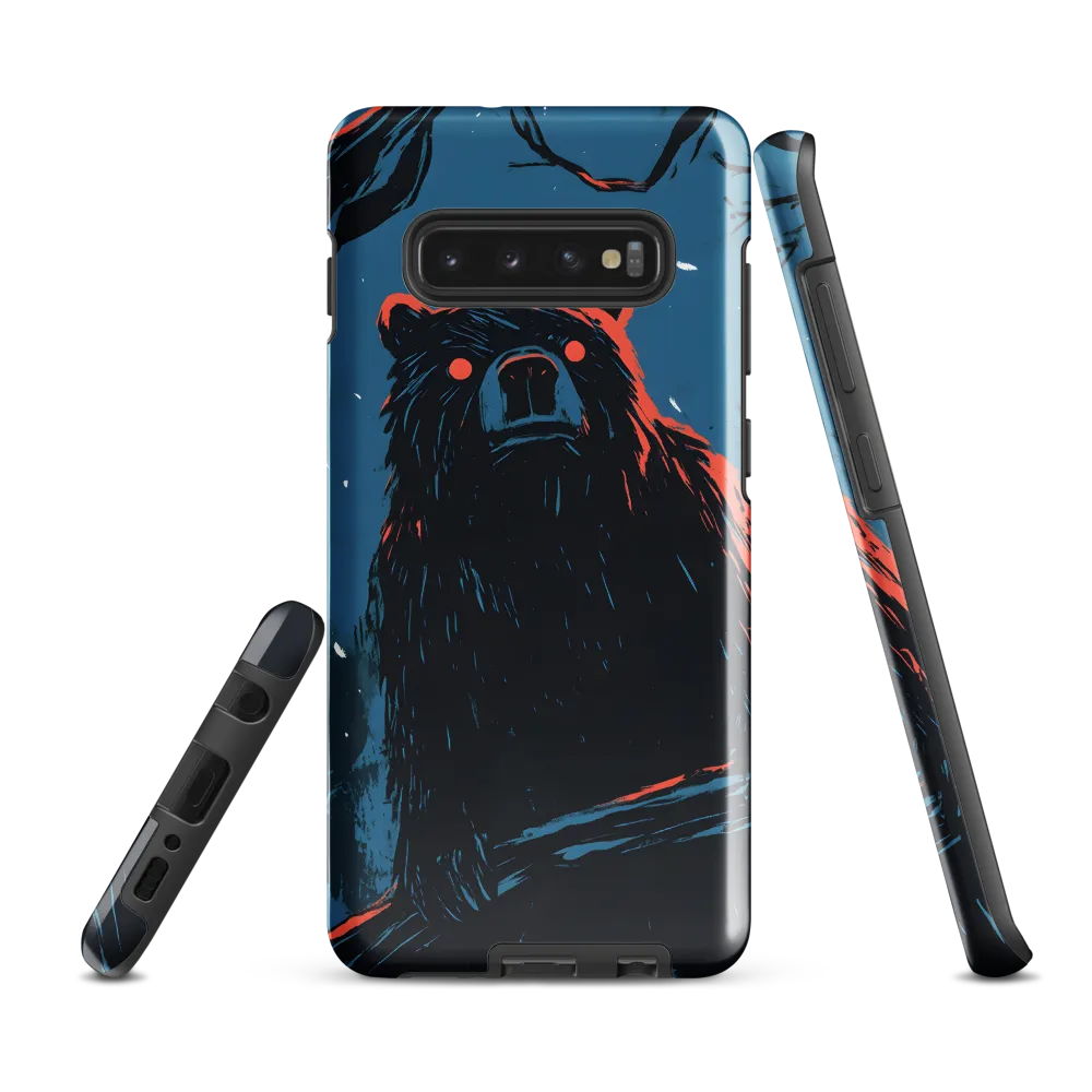 Eerie Majesty: A Bear in the Night | Phone Case |  S10 Plus | Tough Case | Glossy