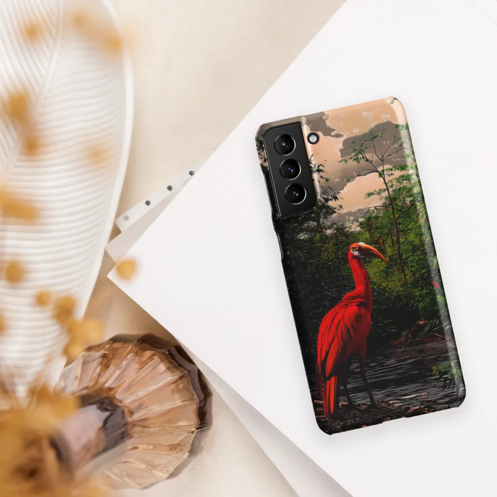 Enigmatic Elegance: The Scarlet Observer