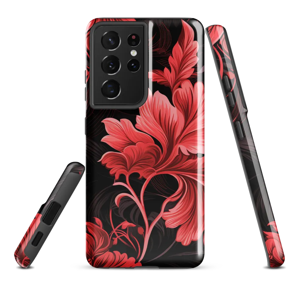 Tropical Elegance in Red