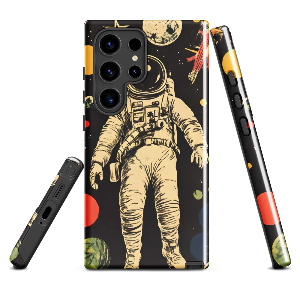 Cosmic Journey: An Astronaut's Perspective | Phone Case |  S24 Ultra | Tough Case | Glossy