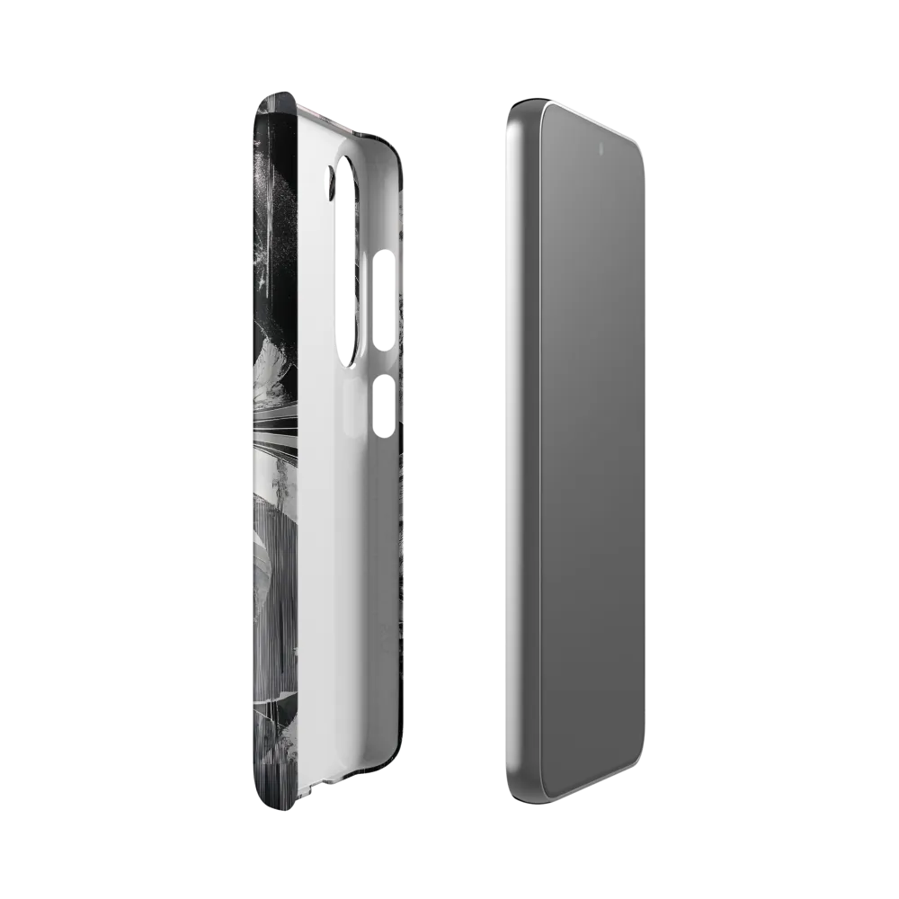 Floral Fusion in Monochrome | Phone Case |  S23 | Snap Case | Matte