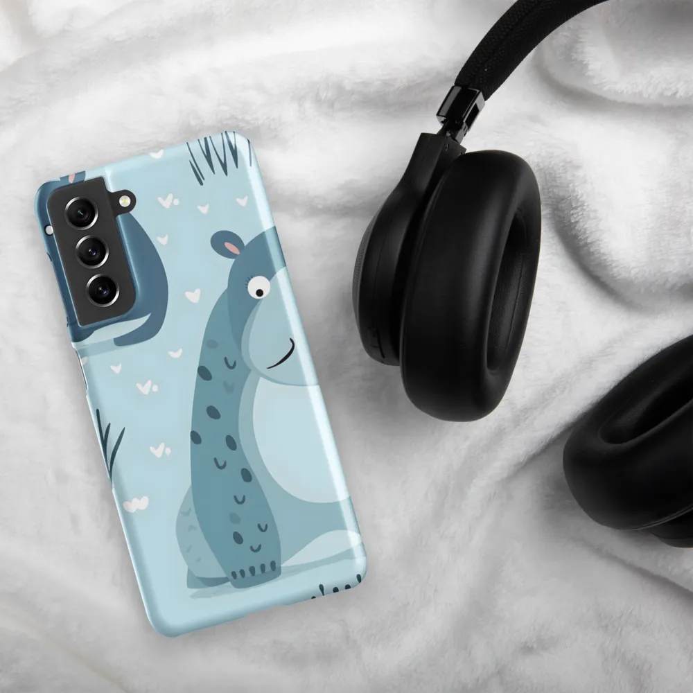 Whimsical Hippo Delight | Phone Case |  S21 | Snap Case | Matte
