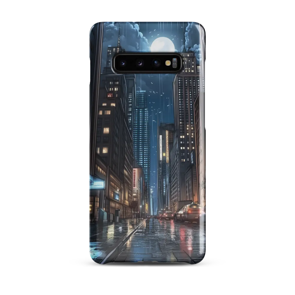 Moonlit Urban Serenity | Phone Case |  S10 Plus | Snap Case | Glossy