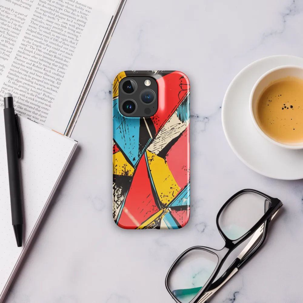 Dancing Triangles in Technicolor | Phone Case |  16 Pro | Snap Case | Glossy