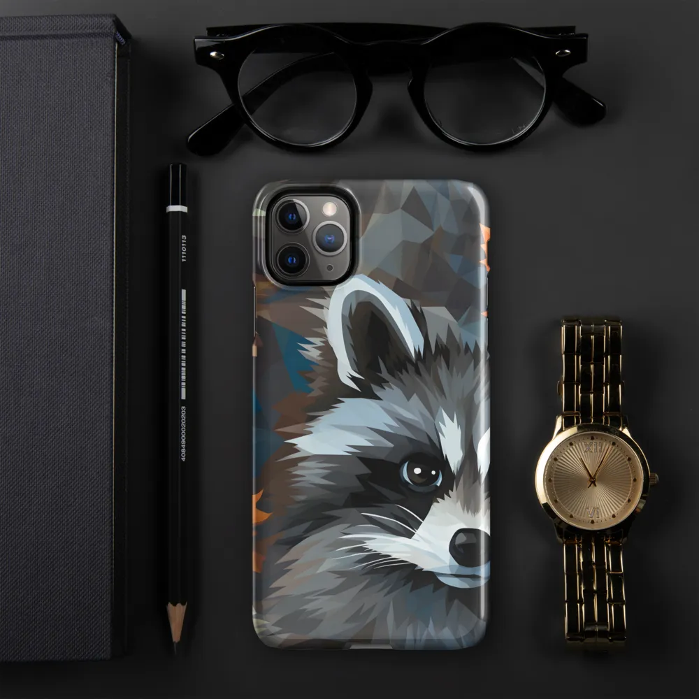 Whispers of Autumn: The Raccoon's Gaze | Phone Case |  11 Pro Max | Snap Case | Glossy