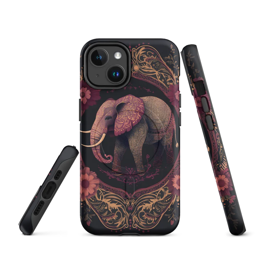 Regal Reverie: The Ornate Elephant | Phone Case |  14 | MagSafe® Tough Case | Matte