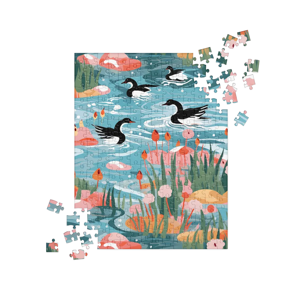 Serenity in Aquatic Harmony | Jigsaw Puzzle | 252/520 pieces