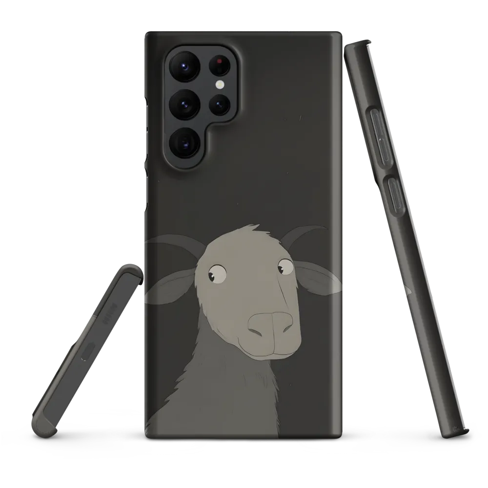 Whimsical Goat in Darkness