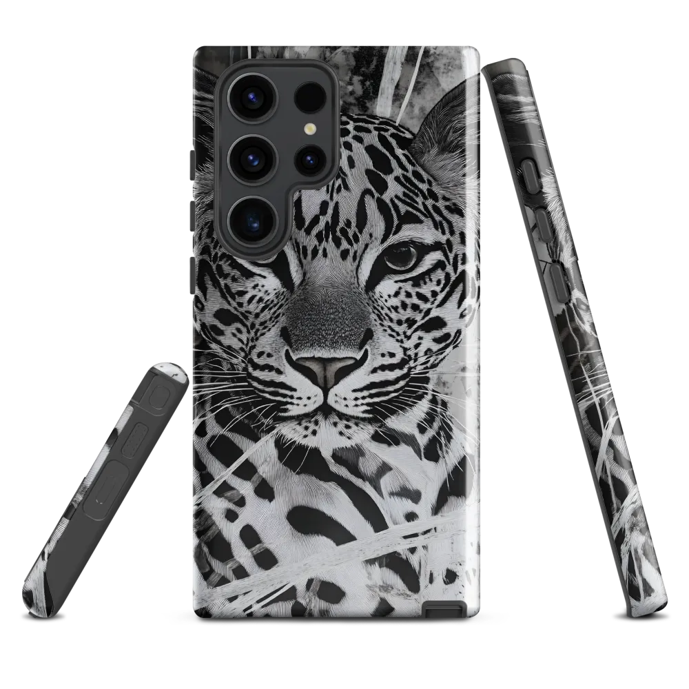 Majestic Gaze: The Leopard's Portrait | Phone Case |  S23 Ultra | Tough Case | Glossy