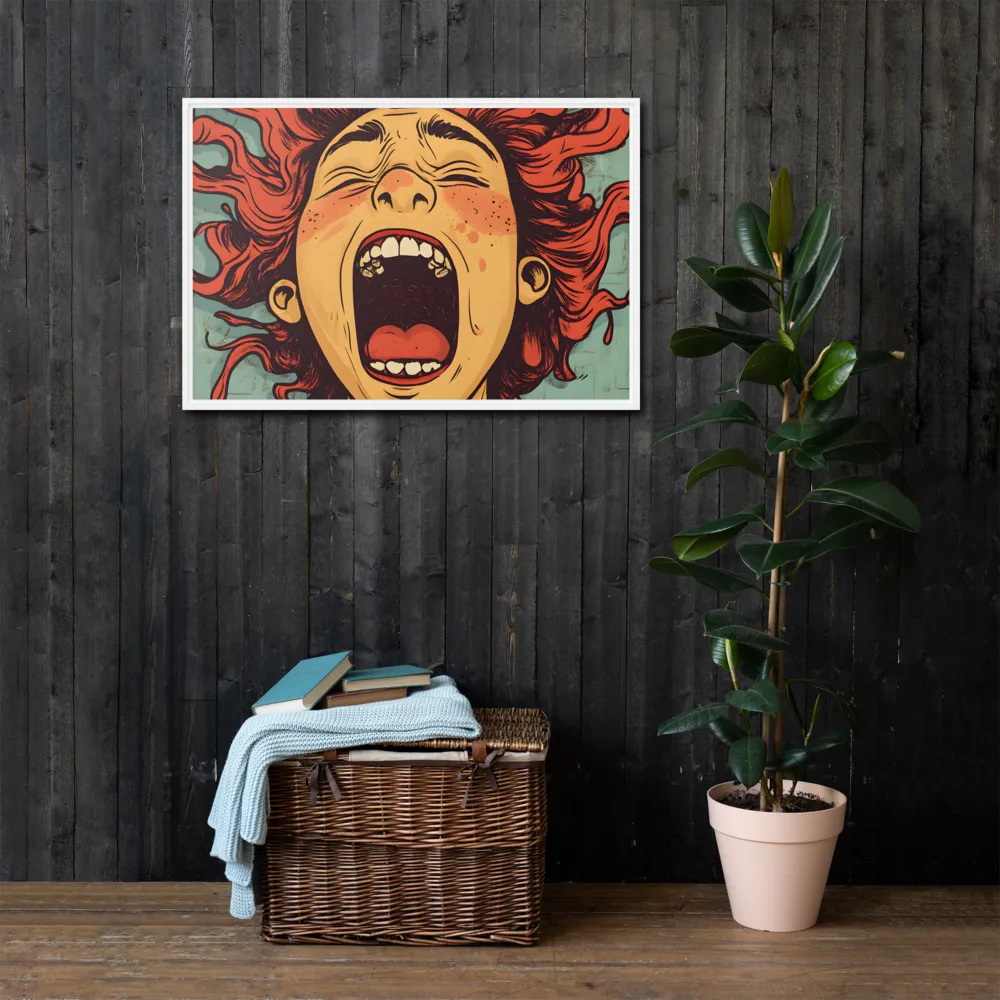 Fury Unleashed | Canvas with White Frame | 24″×36″