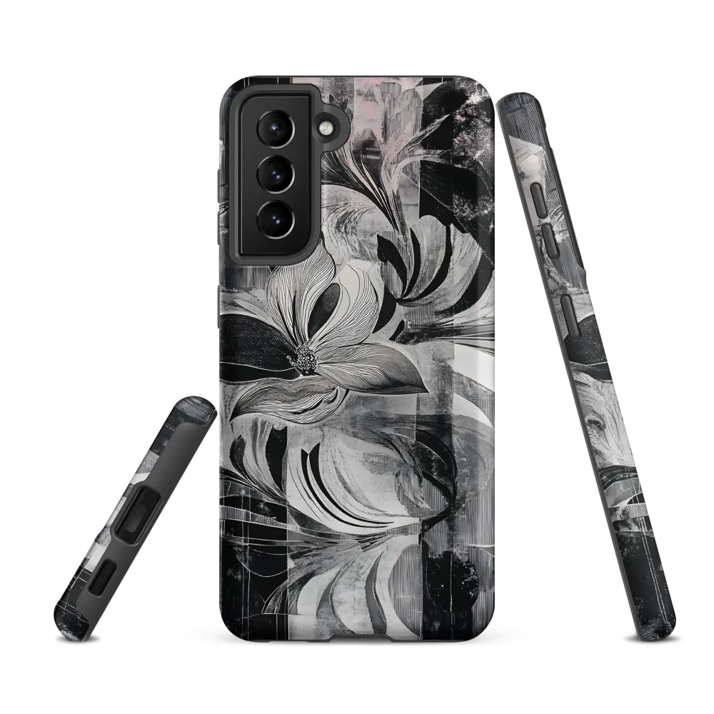 Floral Fusion in Monochrome